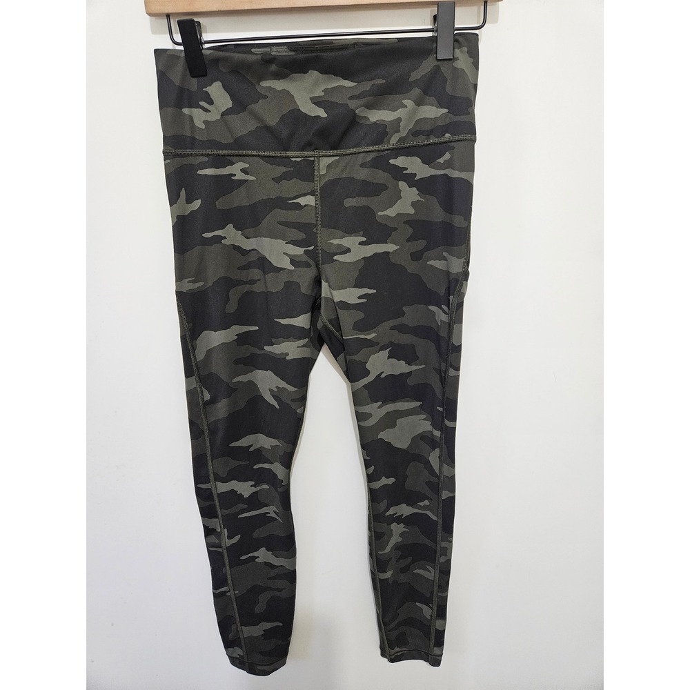 Athleta Ultimate Green Camo High Rise Pocket 7/8 Training Leggings S RN54023